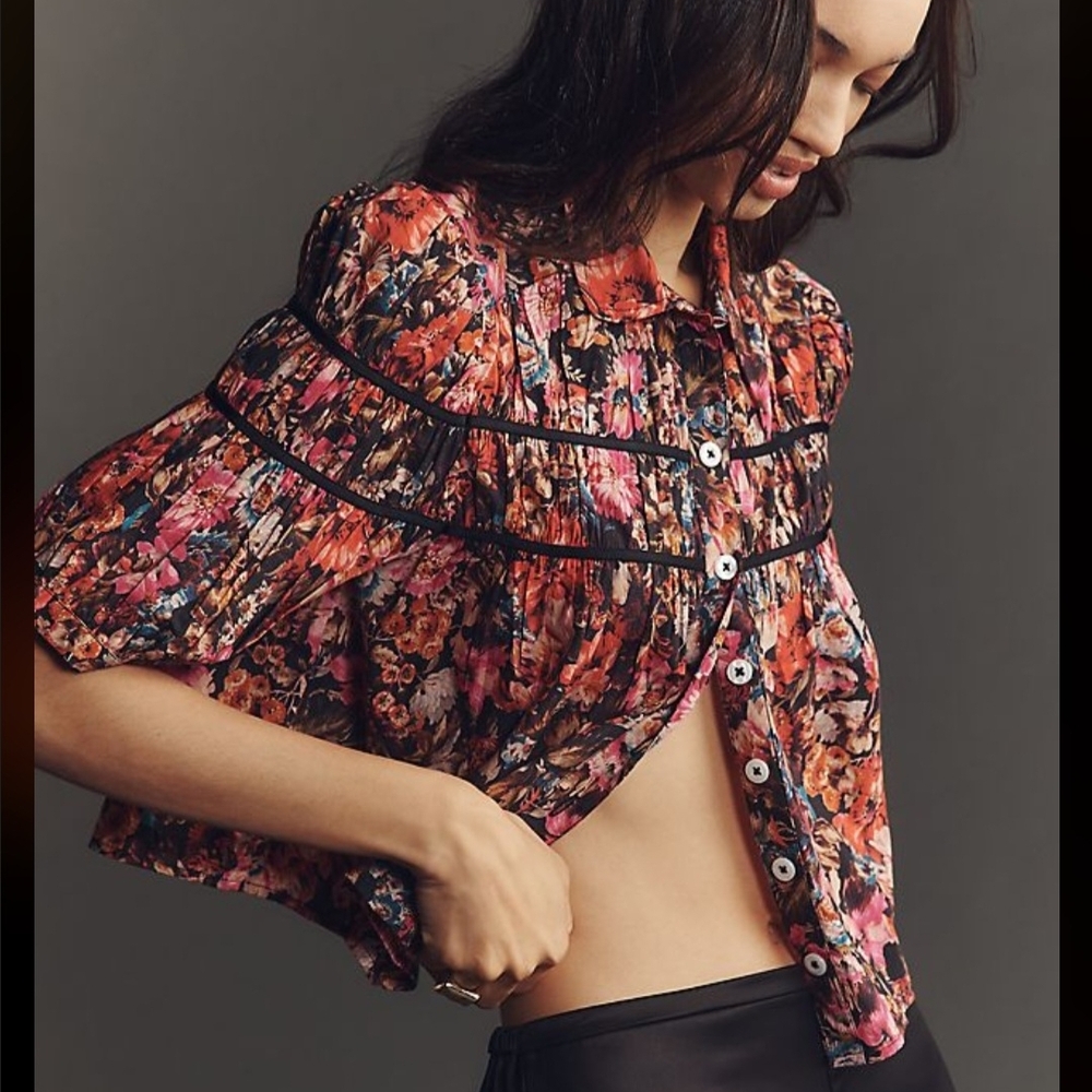 Maeve Multicolor Floral Blouse